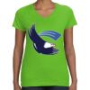Women's V-Neck Fine Jersey Tee Thumbnail