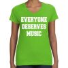 Women's V-Neck Fine Jersey Tee Thumbnail